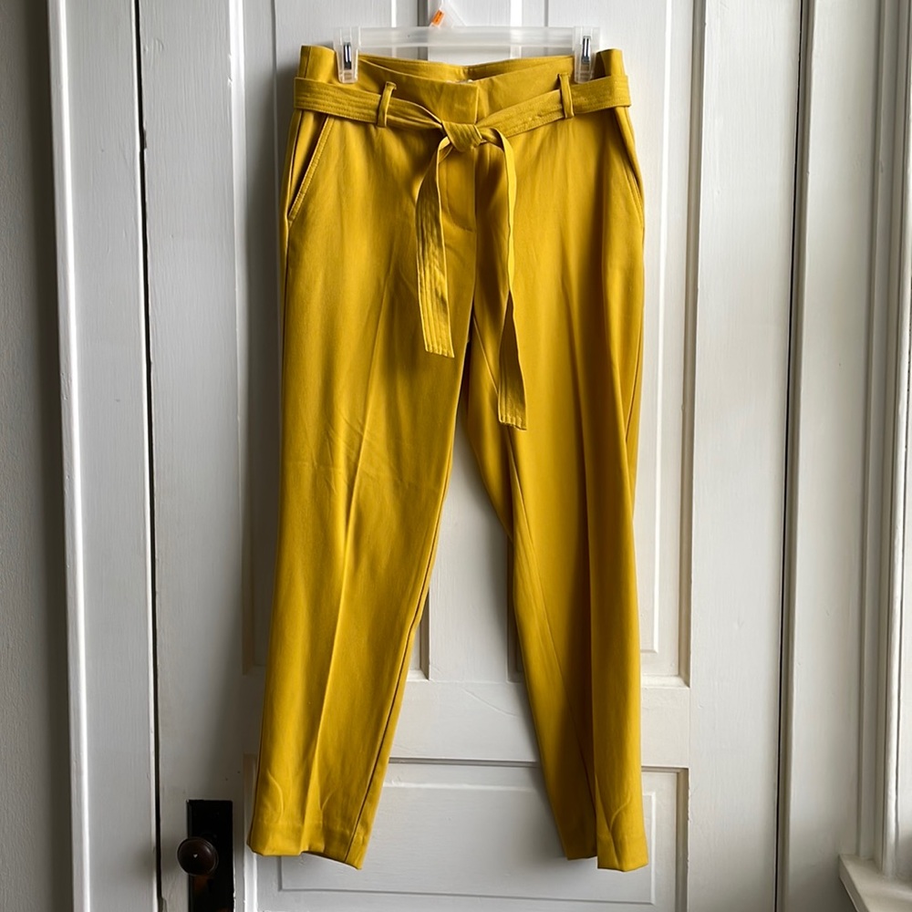 NWT Loft Tie Waist Straight Leg Pants
